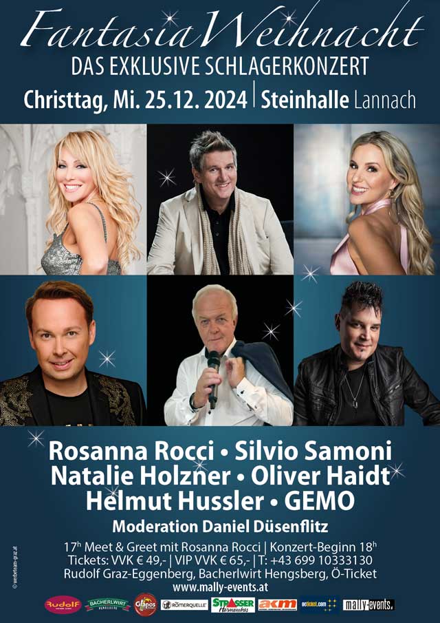 Fantasia Weihnachtskonzert Steinhalle Lannach