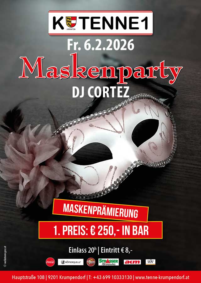 Maskenparty Tenne Krumpendorf