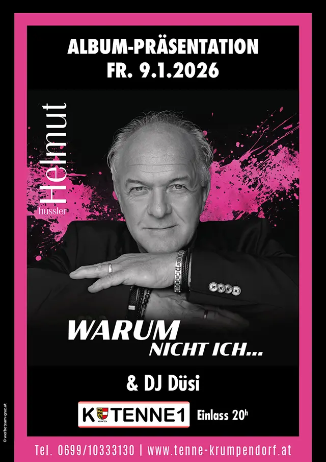 Helmut Hussler Album-Präsentation Tenne Krumpendorf