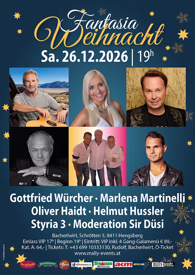 Fantasia Weihnachtskonzert Bacherlwirt Hengsberg
