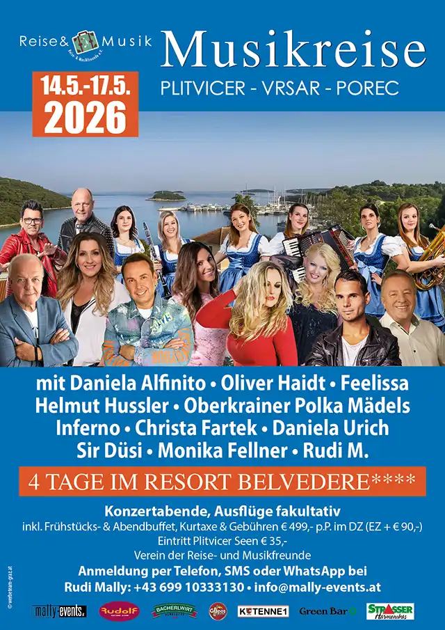 Rudi Mally Musikreise Vrsar 2026 Rudi Mally Musikreise Vrsar 2026