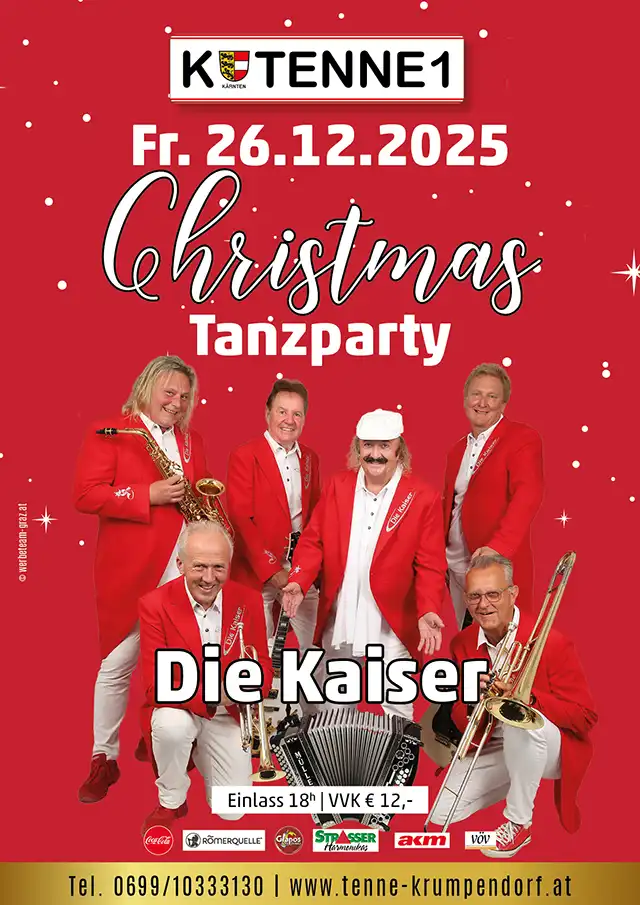 Die Kaiser Christmas-Tanzparty Tenne Krumpendorf