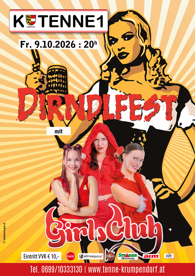 tenne Dirndlfest mit GirlsClub Tenne Krumpendorf