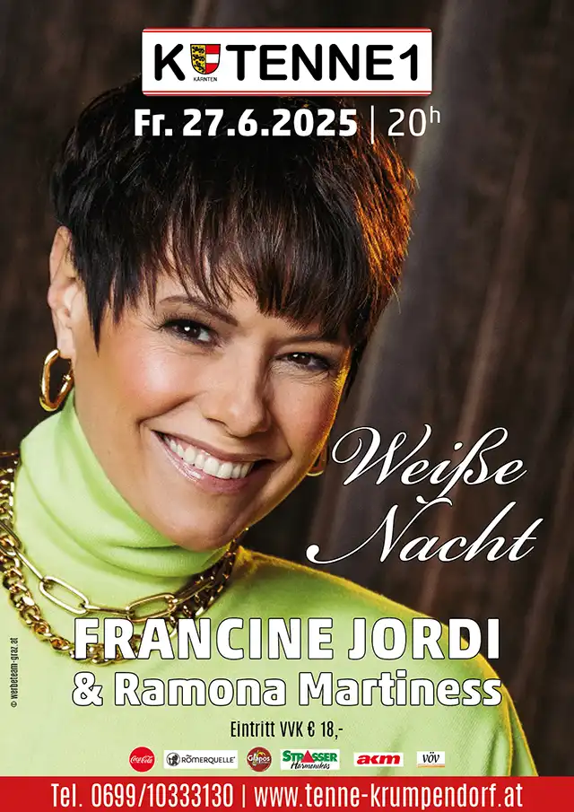 Weisse Nacht Francine Jordi Ramona Martiness Tenne Krumpendorf