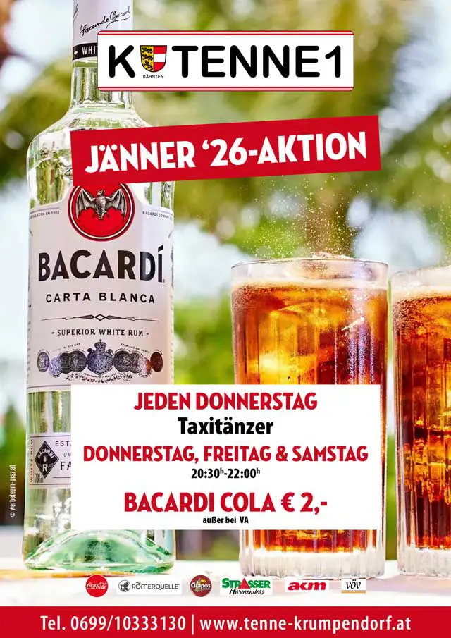 Getränke-Aktion Dezember Tenne Krumpendorf