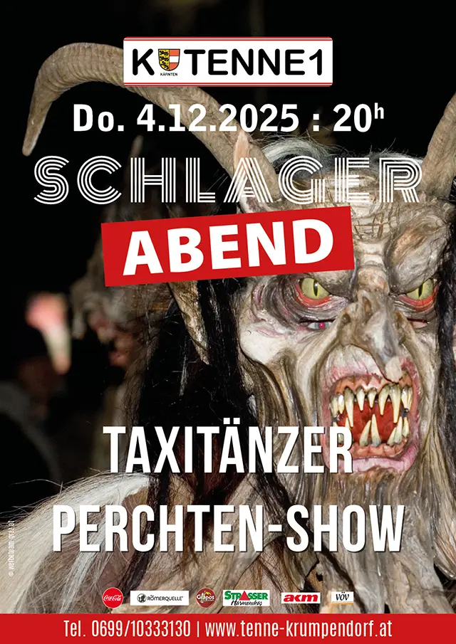 Perchtenshow in der Tenne Krumpendorf
